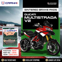 Sintered Brake Pads For Ducati Multistrada V2 (2015-2017) - Rear - CB181 - 1 Set
