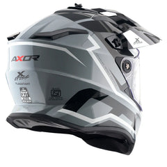 X-Cross Dual Visor Flagstaff Helmet (grey/blk)