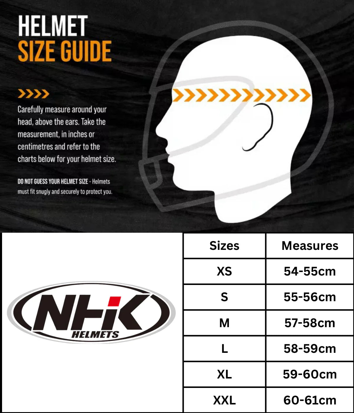 Helmet Size Guide