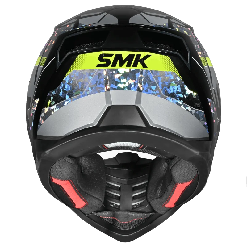 SMK Nova Track Crystal Chrome Helmet GL264