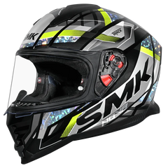 SMK Nova Track Crystal Chrome Helmet GL264