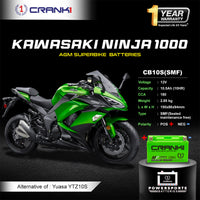 Battery For Kawasaki Ninja 1000 (2010-2025) - CB10S - Factory Activated
