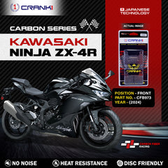 Carbon Brake Pads For Kawasaki Ninja ZX-4R (2024) - Front - CFB973 - 2 Sets