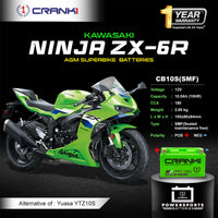 Battery For Kawasaki Ninja ZX-6R (2019-2025) - CB10S - Factory Activated