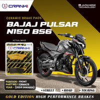 Ceramic Brake Pads For Bajaj Pulsar N160 (2022-2025) - Front - CRM479 - 1 Set