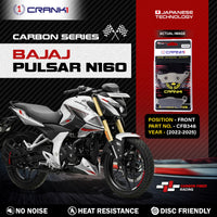 Carbon Brake Pads For Bajaj Pulsar N160 (2022-2025) - Front - CFB346 - 1 Set