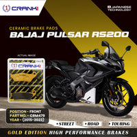 Ceramic Brake Pads For Bajaj Pulsar RS200 (2015-2023) - Front - CRM479 - 1 Set