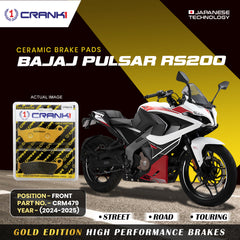 Ceramic Brake Pads For Bajaj Pulsar RS200 (2024-2025) - Front - CRM479 - 1 Set