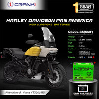 Battery For Harley Davidson Pan America (2020-2025) - CB20L-BS - Factory Activated