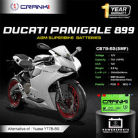 Battery For Ducati Panigale 899 (2015-2016) - CB7B-BS - Factory Activated | 1 Year Warranty | Zero Maintenance | OEM Fitment | High CCA