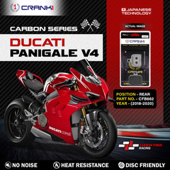 Carbon Brake Pads For Ducati Panigale V4 (2018-2020) - Rear - CFB662 - 1 Set