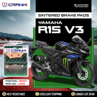 Sintered Brake Pads For Yamaha R15 V3 - Front - CB181 - 1 Set