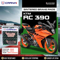 Sintered Brake Pads For KTM RC 390 (2014 Onwards) - Rear - CB312 - 1 Set