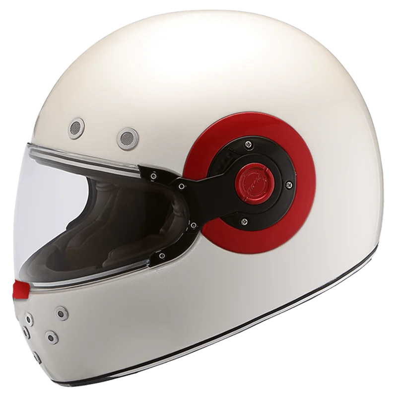 SMK RETRO SOLID WHITE HELMET GL130