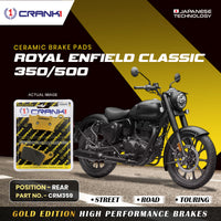 Ceramic Brake Pads For Royal Enfield Classic 350/500 - Rear - CRM359 - 1 Set