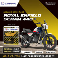 Ceramic Brake Pads For Royal Enfield Scram 440 - Front - CRM479