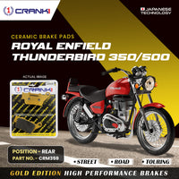 Ceramic Brake Pads For Royal Enfield Thunderbird 350/500 - Rear - CRM359 - 1 Set