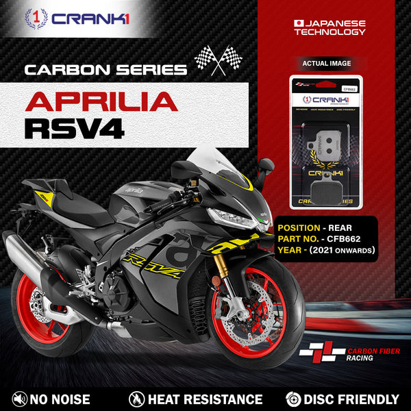 Carbon Brake Pads For Aprilia RSV4 (2021 Onwards) - Rear - CFB662 - 1 Set