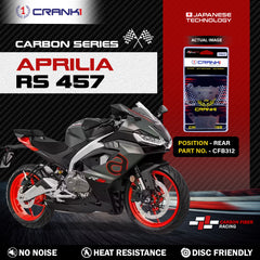 Carbon Brake Pads For Aprilia RS 457 - Rear - CFB312 - 1 Set