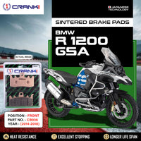 Sintered Brake Pads For BMW R 1200 GSA (2014-2018) - Front - CB036 - 2 Sets