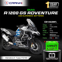 Battery For BMW R 1200 GS Adventure (2008-2022) - CB14S - Factory Activated