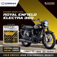 Ceramic Brake Pads For Royal Enfield Electra 350 - Front - CRM479 - 1 Set