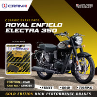 Ceramic Brake Pads For Royal Enfield Electra 350 - Rear - CRM359 - 1 Set