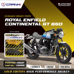 Ceramic Brake Pads For Royal Enfield Continental GT 650 - Front - CRM859 - 1 Set