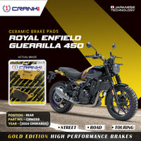 Ceramic Brake Pads For Royal Enfield Guerrilla 450 (2024 Onwards) - Rear - CRM359 - 1 Set