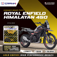 Ceramic Brake Pads For Royal Enfield Himalayan 450 (2023-2026) - Rear - CRM359 - 1 Set