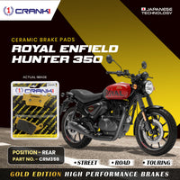 Ceramic Brake Pads For Royal Enfield Hunter 350 - Rear - CRM359 - 1 Set