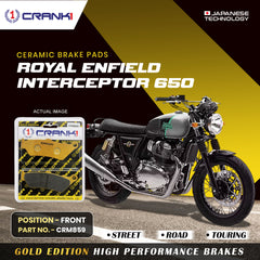 Ceramic Brake Pads For Royal Enfield Interceptor 650 - Front - CRM859 - 1 Set