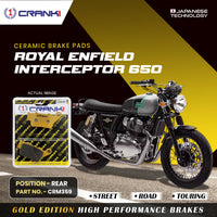 Ceramic Brake Pads For Royal Enfield Interceptor 650 - Rear - CRM359 - 1 Set