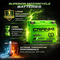 Battery For Kawasaki Z650 (2017-2025) - CB10S - Factory Activated