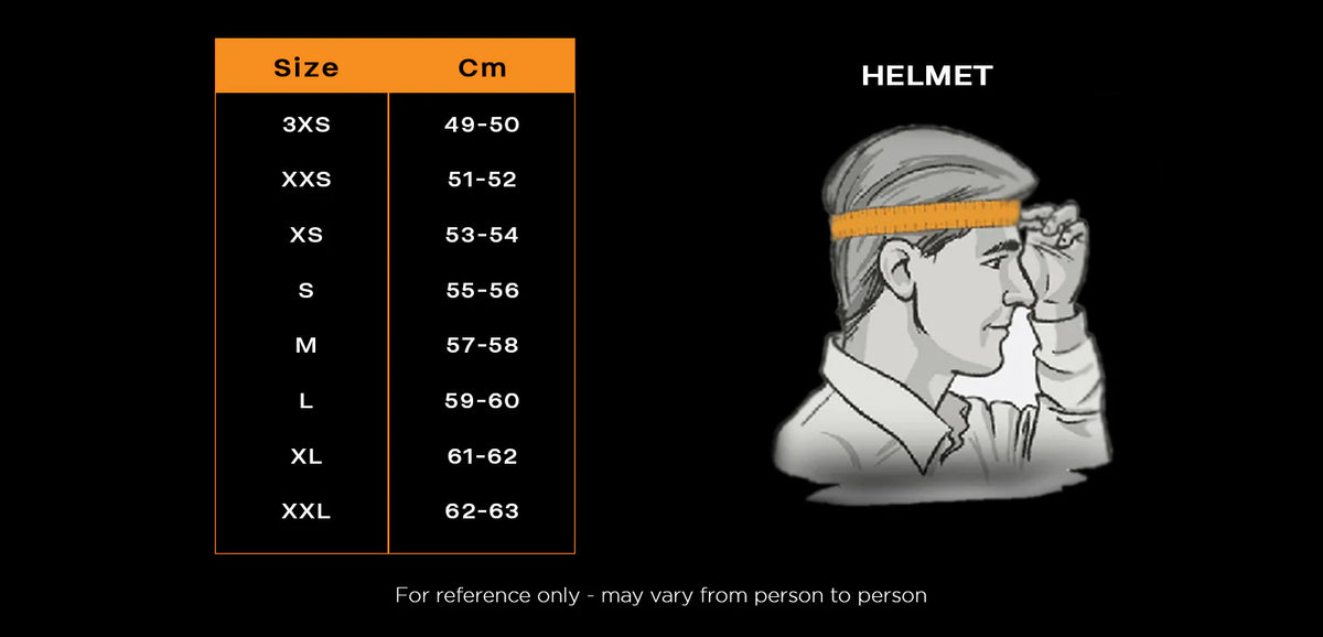 Helmet Size Guide
