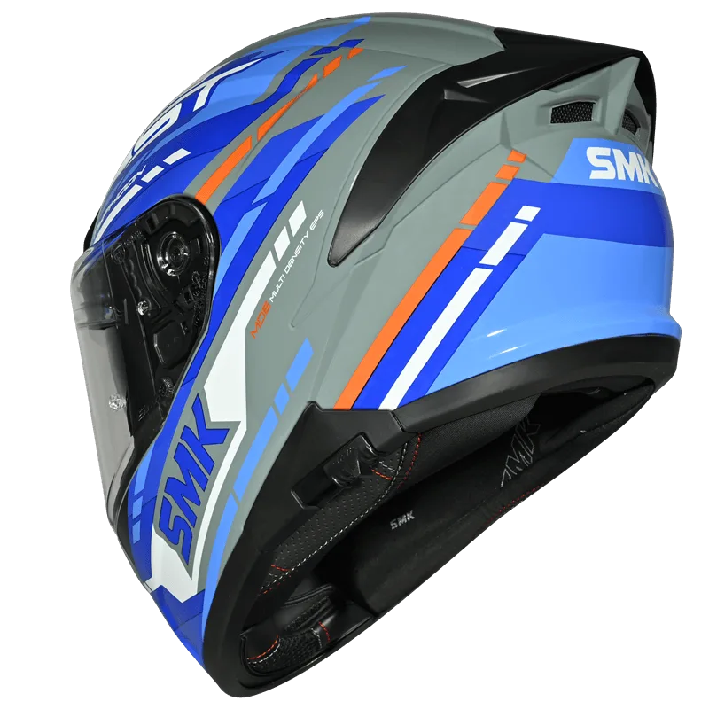 SMK Typhoon Sports Tourer Blue & White Helmet GL651