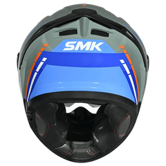 SMK Typhoon Sports Tourer Blue & White Helmet GL651