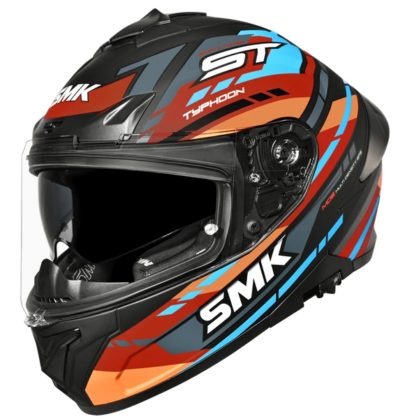 SMK Typhoon Sports Tourer Grey Multi Helmet GL275