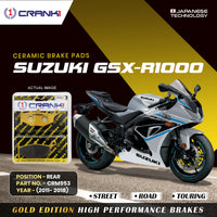 Ceramic Brake Pads For Suzuki GSX-R1000 (2011-2018) - Rear - CRM953 - 1 Set