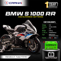 Battery For BMW S 1000 RR (2010-2025) - CB10S - Factory Activated