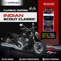 Carbon Brake Pads For Indian Scout Classic (2017-2021) - Rear - CFB312 - 1 Set