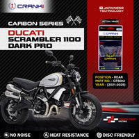Carbon Brake Pads For Ducati Scrambler 1100 Dark Pro (2021-2025) - Rear - CFB312 - 1 Set