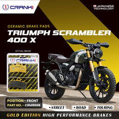 Ceramic Brake Pads For Triumph Scrambler 400 X - Front - CRM8609 - 1 Set