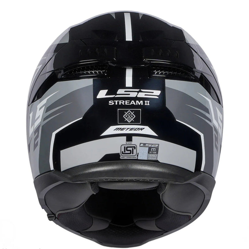 LS2 FF320 STREAM II METEOR HELMET Gloss Black Grey