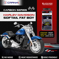 Carbon Brake Pads For Harley Davidson Softail Fat Boy (2004-2014) - Front - CFB754 - 2 Sets