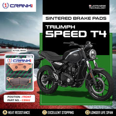 Sintered Brake Pads For Triumph Speed  T4 - Front - CB902 - 1 Set