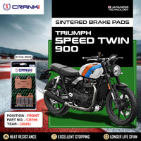 Sintered Brake Pads For Triumph Speed Twin 900 (2025) - Front - CB706 - 2 Sets