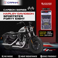 Carbon Brake Pads For Harley Davidson Sportster Forty Eight (2011-2013) - Rear - CFB783 - 1 Set