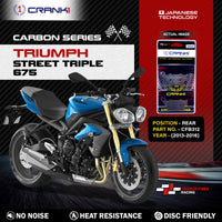 Carbon Brake Pads For Triumph Street Triple 675 (2013-2016) - Rear - CFB312 - 1 Set