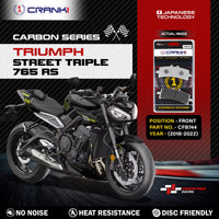 Carbon Brake Pads For Triumph Street Triple 765 RS (2018-2022) - Front - CFB744 - 2 Sets